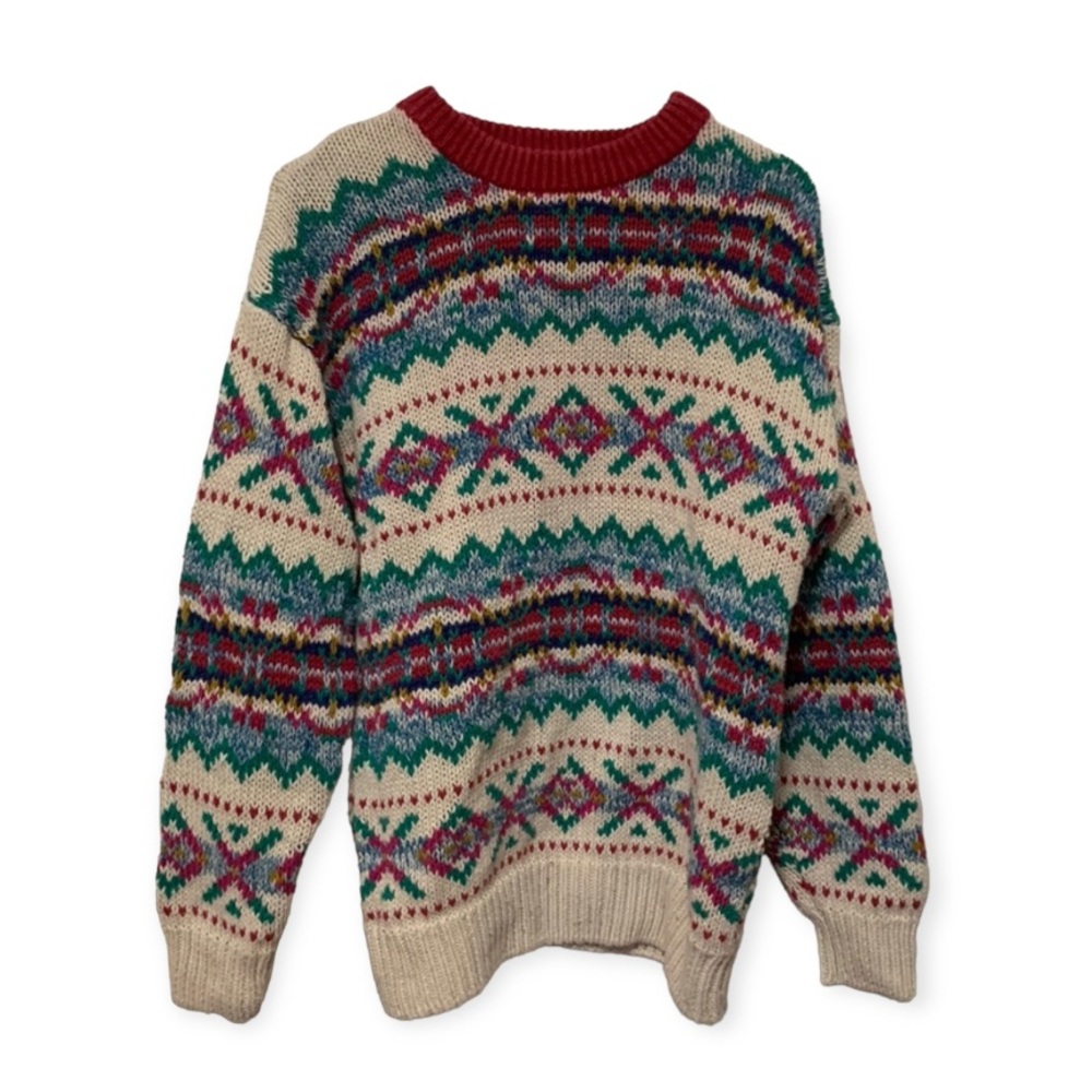 Vintage Thick Knit Aztec Sweater